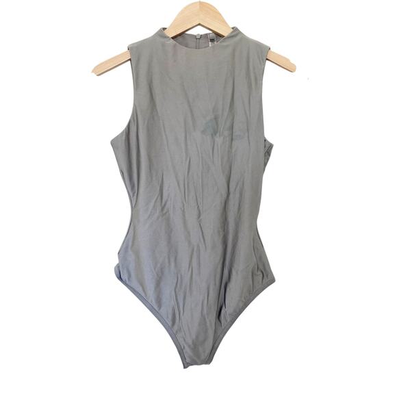 Skims Metallic Sleeveless Bodysuit Sz M - Picture 1 of 6